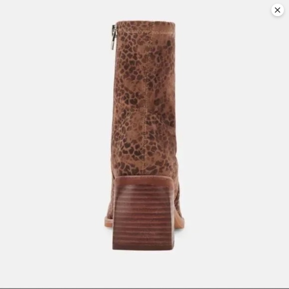 Dolce Vita Indiga Booties Dark Leopard Stella Suede sz 8.5 - Picture 3 of 9